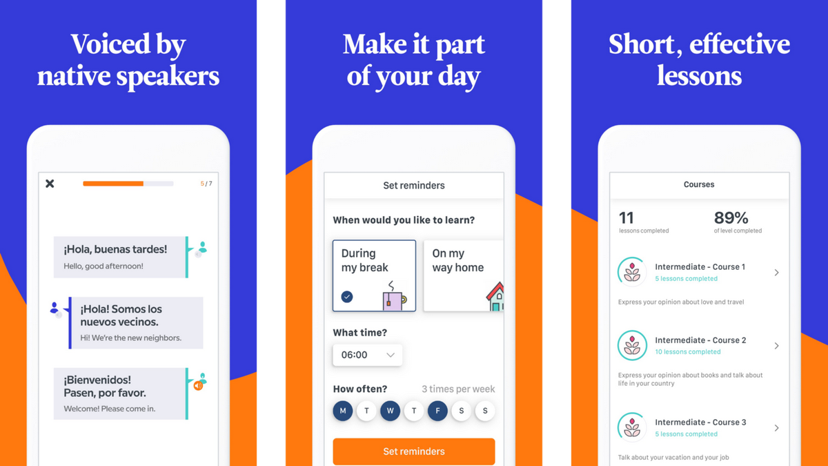 اپلیکیشن آموزش زبان انگلیسی برای آیفون Babbel