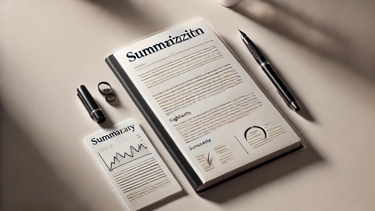 خلاصه نویسی در زبان انگلیسی