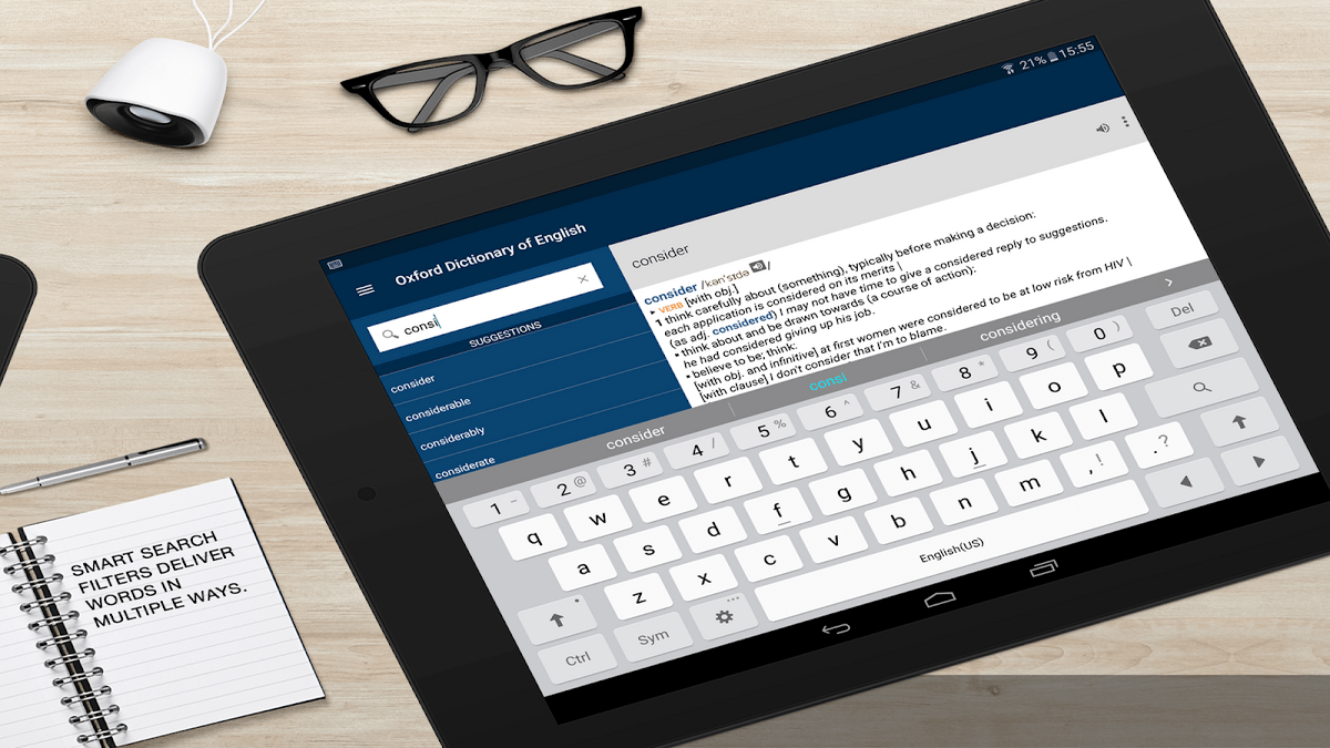 برنامه Oxford Dictionary of English