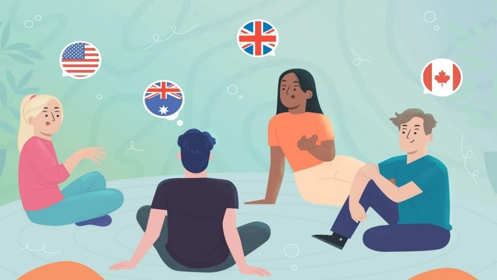 یادگیری لهجه های مختلف انگلیسی