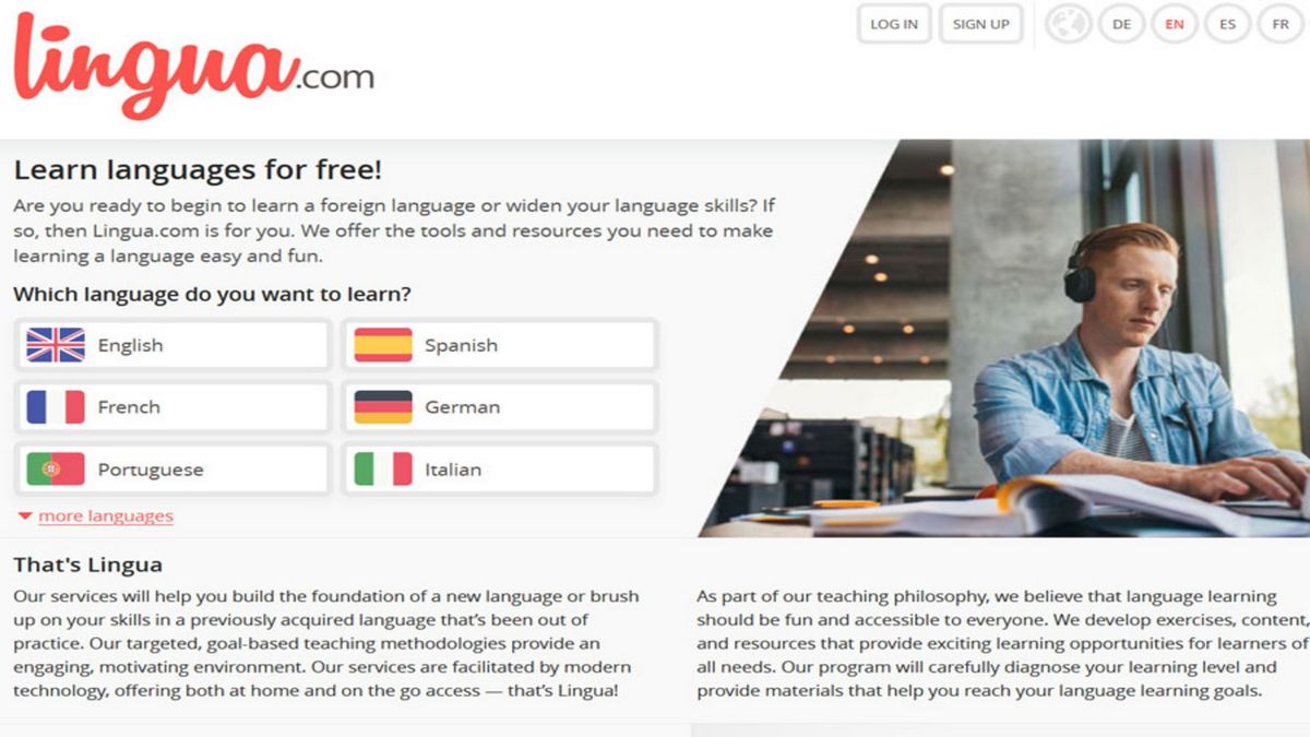 Lingua بهترین سایت های آموزش زبان انگلیسی